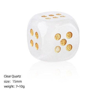 The Southern Peacock - Natural Semi-Precious Gemstone Mahjong Dice – Set of 2: Tigers Eye