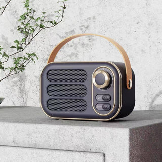 Tech Trendz - Vintage Bluetooth Speaker: Black