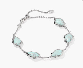Adriana Scallop Frame Gold Delicate Chain Bracelet