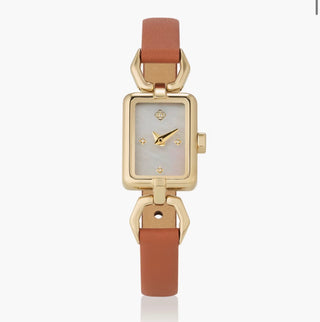 Adela Gold Leather Watch