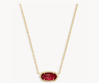 Kendra Scott Elisa Short Gold Clear Berry Necklace