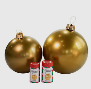 Holiball® 18” Inflatable Ornament – Vintage Gold
