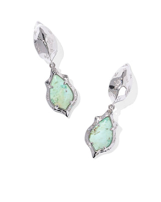 Adriana Scallop Frame Gold and Silver Huggie Earrings
