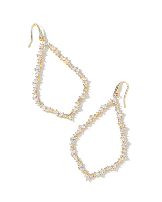 Sophee Crystal Drop Earrings in Gold