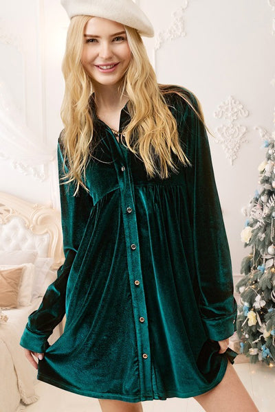 velvet holiday mini dress Holiday Velvet Mini Dress – Best You Boutique LLC
