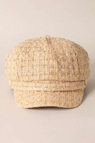 Mirmaru Plaid Tweed Newsboy Cap – Gatsby Cabbie Ha