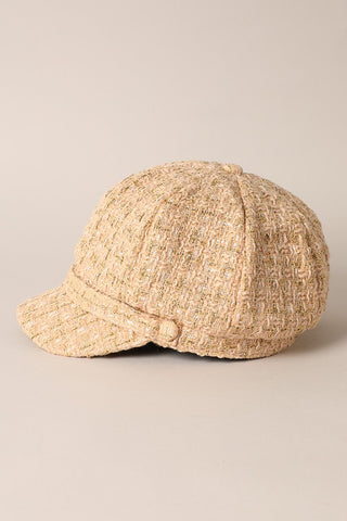 Mirmaru Plaid Tweed Newsboy Cap – Gatsby Cabbie Ha