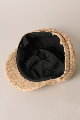 Mirmaru Plaid Tweed Newsboy Cap – Gatsby Cabbie Ha