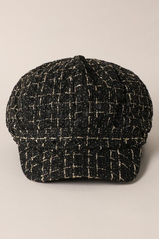 Mirmaru Plaid Tweed Newsboy Cap – Gatsby Cabbie Ha