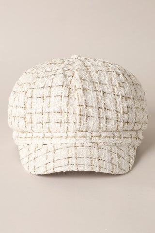 Mirmaru Plaid Tweed Newsboy Cap – Gatsby Cabbie Ha
