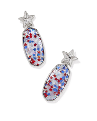Kendra Scott Elle Star Silver Drop Earrings