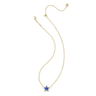 Kendra Scott Cassidy Gold Cobalt Illusion Star Pendant Necklace