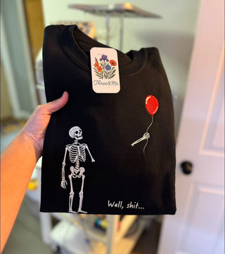 Embroidered Skeleton Sweatshirt