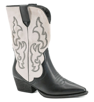 Corkys Somebody's Problem Black Ivory Western Boots