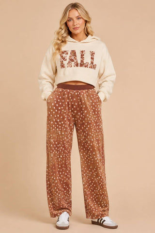 J.NNA - The Cozy Fawn Lounge Pants: BAMBI BROWN / M