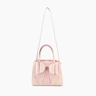 Like Dreams Grace Bowtie Top Handle Blush Satchel Bag