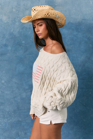 Vintage Flag Knit Sweater