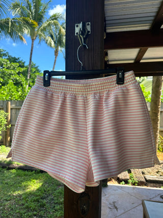 Pink Stripe Cozy Lounge Shorts – Sunkissed Coconut
