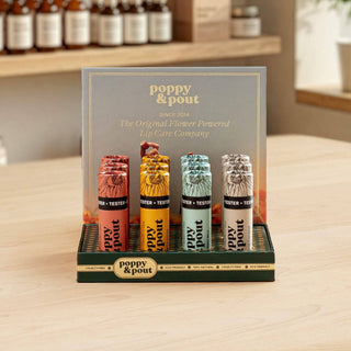 Poppy & Pout - Product Display, 12 Lip Balm Tray, Green