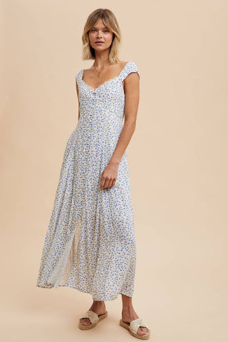 In Loom Button Down Floral Dress