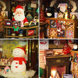 Hands Craft - DIY Miniature House Kit: Christmas Wonderland