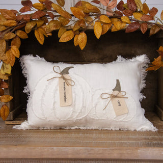 Audrey's Home & Gift - Raggedy Pumpkins with Fabric Tags Fall Pillow (PC)