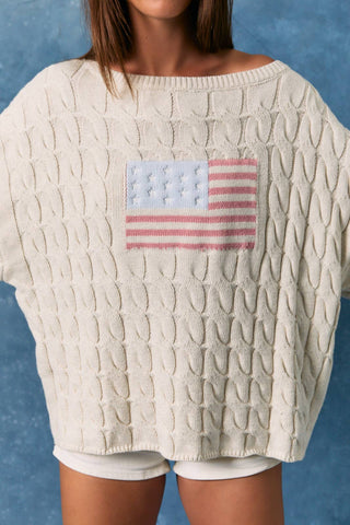 Vintage Flag Knit Sweater