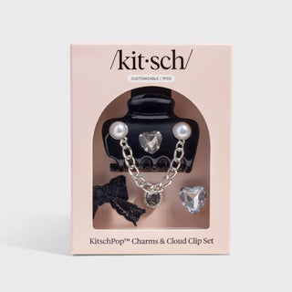 KitschPop™ Cloud Clip 7pc Set – Vintage Black