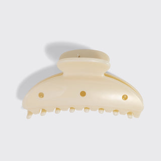 KitschPop™ Curved Claw Clip – Pearlized Cream