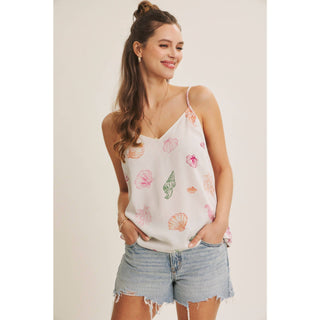 Seashell V-Neck Cami Top