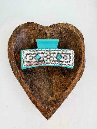 Boho Ranch Shop Bedazzled Western Hair Claw Clip