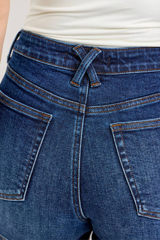Judy Blue High Waist Medium Wash Tummy Control Slim Fit Shorts