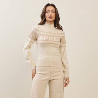 ABLE “Après” Mock Neck Sweater – Oatmeal