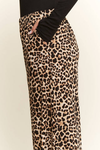 Split Decision Leopard Pants