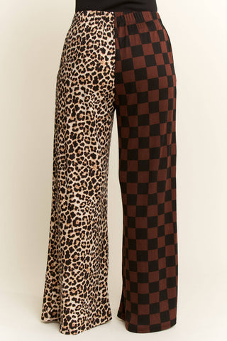 Split Decision Leopard Pants