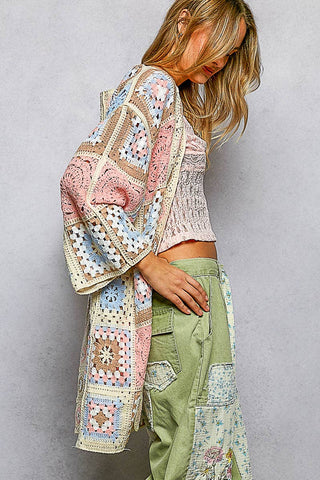 Vintage Bloom Patchwork Cardigan