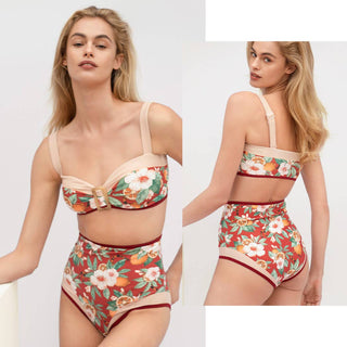 Visual Mood Island Vintage High Waist Bikini Set