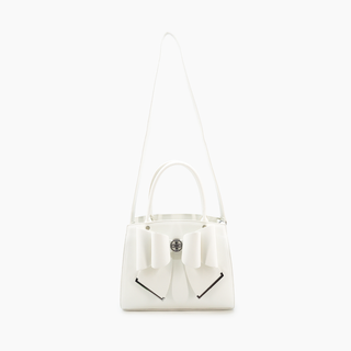 Like Dreams Grace Bowtie Top Handle White Satchel Bag