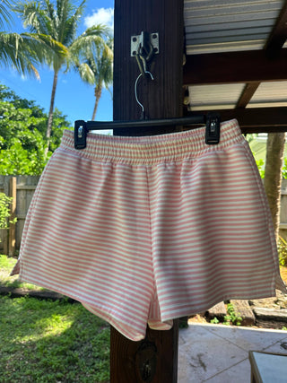 Pink Stripe Cozy Lounge Shorts – Sunkissed Coconut