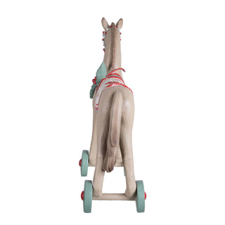 Retro Christmas Resin Horse Décor