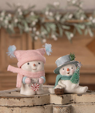Bethany Lowe Designs - Peppermint Blush Snowgirl