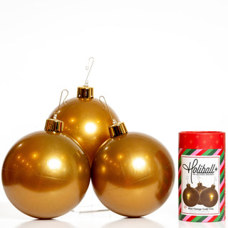 Holiball® 8” Mini Trio – Vintage Gold