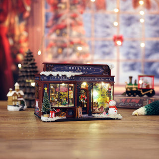 Hands Craft - DIY Miniature House Kit: Christmas Wonderland