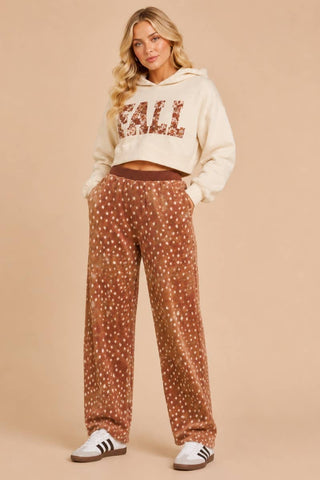 J.NNA - The Cozy Fawn Lounge Pants: BAMBI BROWN / M