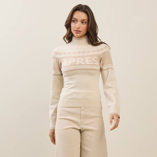 ABLE “Après” Mock Neck Sweater – Oatmeal