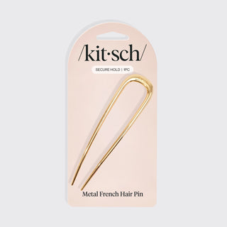 Kitsch Metal French Hair Pin – Gold