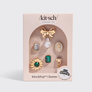 KitschPop™ Charms 6pc Set – Vintage Emerald