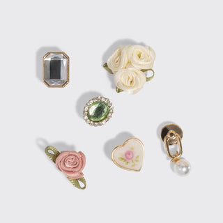 KitschPop™ Charms 6pc Set – Vintage Ivory