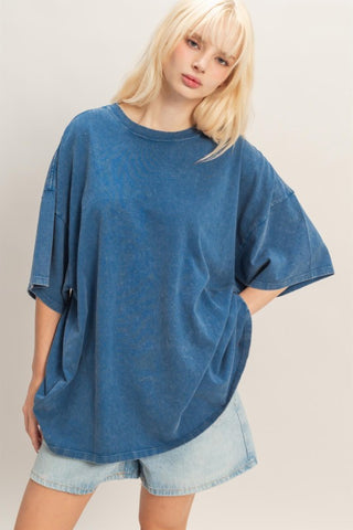 Double Zero Mineral-Washed Relaxed Tee