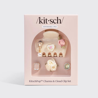KitschPop™ Cloud Clip 7pc Set – Pearlized Cream